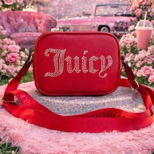 New! Juicy Couture “Juicy” Red Rhinestone Crossbody | Y2K Iconic Bag